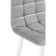 Baric stool for metal/velor, white/gray 43x42x93 cm