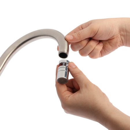 Zein aerator, rotary, water -saving filter, plastic, chrome-11