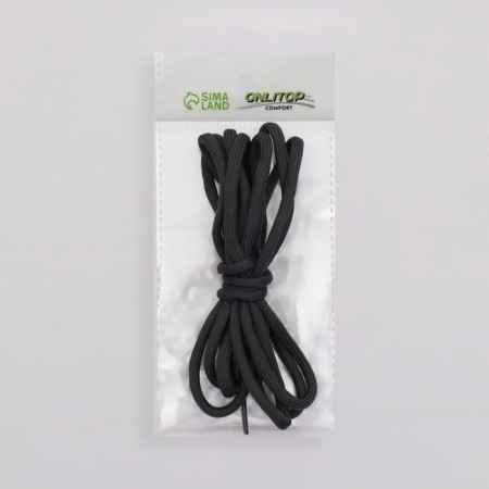 Shoes for shoes, steam, round, d = 5 mm, 110 cm, dark gray color-5