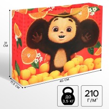 Gift package, 40x31x11.5 cm, packaging, Cheburashka