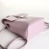 City backpack of artificial leather with lightning, pink color
