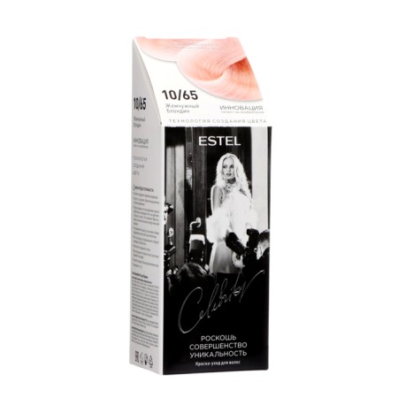 Clack-carriage of hair Estel Celebrity tone 10/65, pearl blond-1