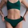 Cowards female brazilians, dark green color, l-xl size