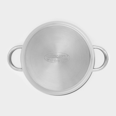 Gretta pan, 4.5 l, d = 22 cm, capsule, metal cover, induction-3
