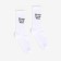 Women's socks, white color/wine, size 38-40