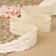 Knitted lace, 50 mm × 10 ± 1 m, beige color