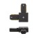 Connector for single-phase tire pipeline L-shaped black rexant