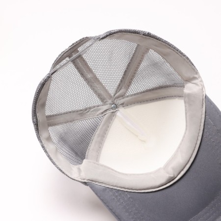Baseball cap with minaku grid, color light gray, size 56-58-3