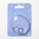 Cooping earrings Xuping shine, d = 1.38 cm, colored in silver
