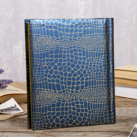Photo album magnetic 20 sheets "Python with gold cracks" MIX 29x24.5x2 cm-3