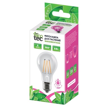 LED phytolamps, for plants, A60, 8 W, 360 °, Philaement-5