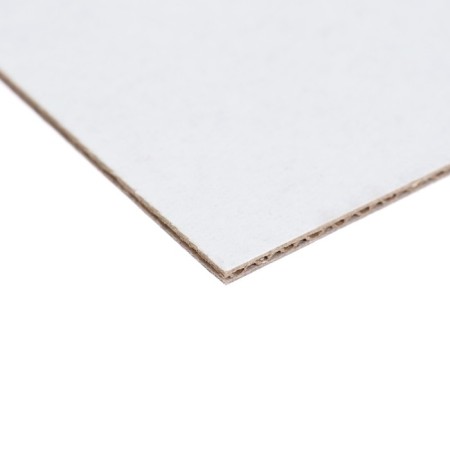 Binding cardboard (shelter) 2.5 mm, 30 x 40 cm, x line (Sengvich), 950 g/m2, white-1