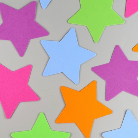 A set of figures from EVA "Star", 12 pcs., Mix color