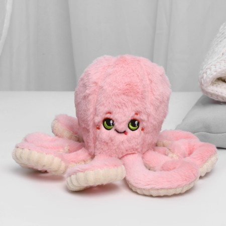 Soft toy "octopus", pink color-2