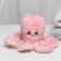 Soft toy "octopus", pink color