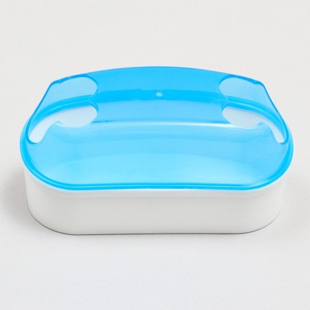 Tuannel toilet with a spatula for rodents "Pijon", 14.5 x 7 x 7 cm, blue-1
