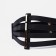 Women's belt, width 11 cm, elastic band, on buttons, black color