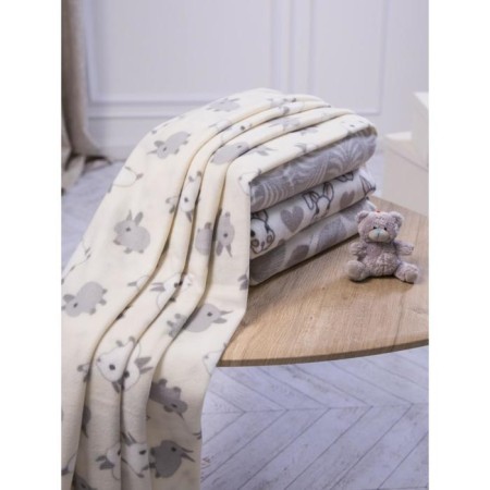 Fleet “Rabbits” plaid, size 100x140 cm, beige color