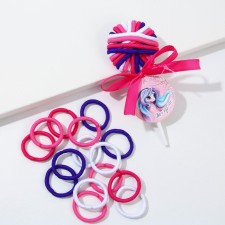 A set of hair rubber bands 