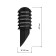 Lamp Garden era E27, IP54, 60W, 140x400 mm, black