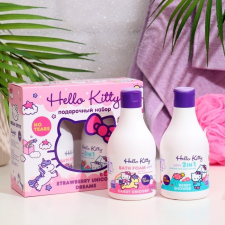 Hello Kitty Gift Set "Strawberry Unicorn Dreams", 2*250 ml