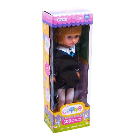 Interactive "Sofia" doll, 300 questions and answers to them-4