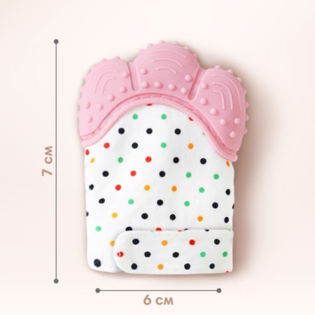 Mitten Mitten "Baby", on Velcro, Pink color, Baby Me-3