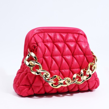 Bag-clate on the farmar, raspberry color-3