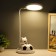 Table lamp "Bear with the ball" LED black and white 14x15x48 cm Risalux