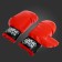 Set for boxing "Profi 2", floor pear with suction cup, gloves, height 70-100 cm