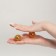 A set of massagers with a magnet, "balls", d = 3 cm, 2 pcs, golden color