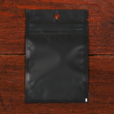 Pack Pak with a window, with Euroslot, black, 8 x 12 cm, 200 μm-1