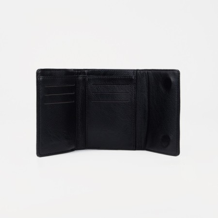 Women's wallet on magnets, black color-2