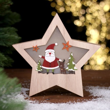 Decor with backlight "Fairy Tale in the Star" 2.3 × 19.7 × 19.7 cm