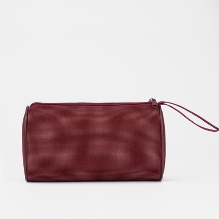 Cosmetic bag with lightning, red color-1
