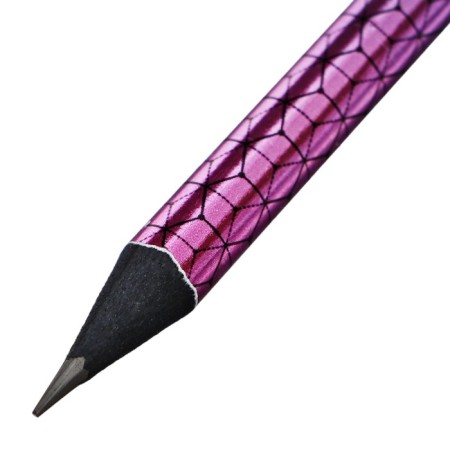 Chernographic pencil 2.2 mm Berlingo "Skyline", HB, black tree, round, sharpened, with an eraser, mix-5