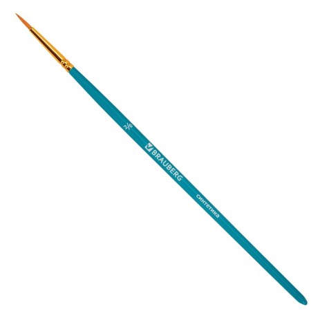 System of brushes synthetics 10 pieces, Brauberg, round; oval; flat; Liners-12