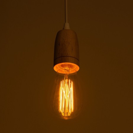 Suspension lamp "Claud" drop2 1x40W E27 white 5x6.5x95cm-3