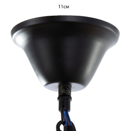 Caus -chandelier "MADILAL" 3HE27 Black 40x42x64cm Bayerlux-6