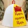 Bath set with the applique "Tsar+Queen" (hat+hat)
