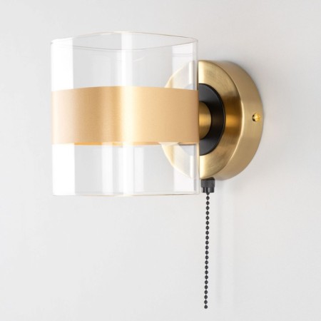 Sconces Citilux "Virta" CL140311, 12x12 cm, 1x60W, E14, brown color-6