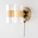 Sconces Citilux "Virta" CL140311, 12x12 cm, 1x60W, E14, brown color