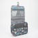 Cosmetic bag on Velcro, with hook, color gray color
