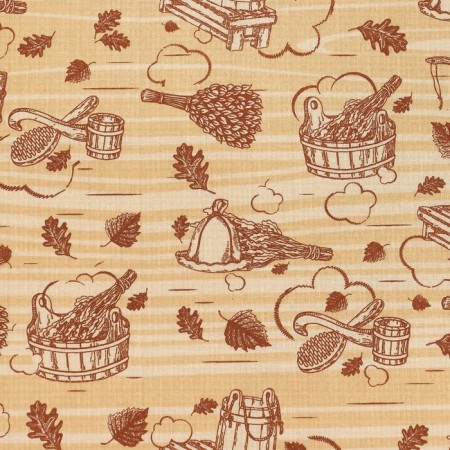 A towel for the bath "Bath" 80x 150 cm, cotton waffle leaf-2