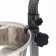 Adjustable multi -level stand 40 cm with 2 bowls of 2.8 liters