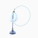 Toy teaser for cats on a suction cup with a pen “Kitik”, Blue, 94 cm