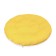 The pillow is round on the armchair waterproof D60 cm, yellow color, Greta 20%, polyester 80%