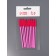 Brushes for eyebrows and eyelashes, silicone, set - 10 pcs, 10.5 cm, pink color