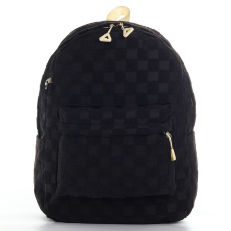 School backpack, set 2 in 1,+ pencil case in a cage, 40x28x13 cm, black color-5
