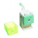 Mechanical grinding grinder with a classic container green